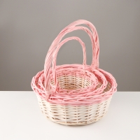 Набор корзин, 3 шт, 36&times;14&times;39 см, 32&times;12&times;34 см, 27&times;11&times;29 см, ива