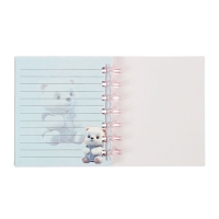 Записная книжка подарочная на гребне 80л,линия, цветной блок,обложка ПВХ 3D Мишка(10х10,5см) 10539 Записная книжка подарочная на гребне 80л,линия, цветной блок,обложка ПВХ 3D Мишка(10х10,5см) 10539