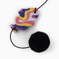 Дразнилка с деревянной подвеской &laquo;Яркая рыбка&raquo;, 5 см