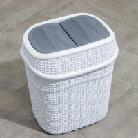 Набор для ванной комнаты, 7 предметов: корзина 4 шт, корзина для белья, ведро для мусора, ёрш, цвет белый Набор для ванной комнаты, 7 предметов: корзина 4 шт, корзина для белья, ведро для мусора, ёрш, цвет белый