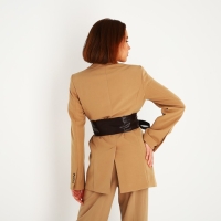 Пояс-кушак, ширина 8.5 см, цвет коричневый Пояс-кушак, ширина 8.5 см, цвет коричневый