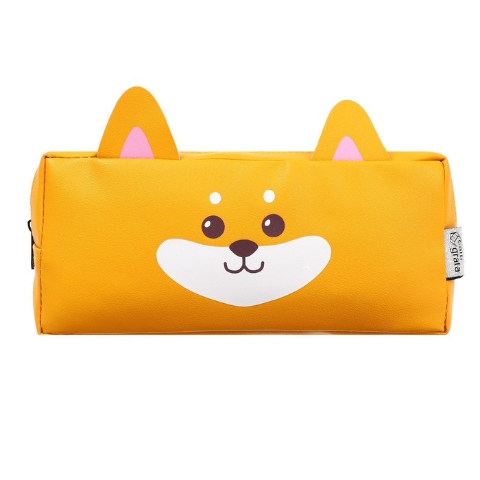 Пенал мягкий, 1 отделение, 90 х 200 х 50 см, объёмный, искусственная кожа, Calligrata Пенал мягкий, 1 отделение, 90 х 200 х 50 см, объёмный, искусственная кожа, Calligrata "Корги"