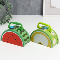 Копилка металл "Фруктики дольки" МИКС 16х9,2х7,3 см Копилка металл "Фруктики дольки" МИКС 16х9,2х7,3 см