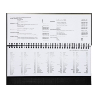 Планинг датированный 2024 года, 294 х 142 мм, 64 листа, на гребне, Attomex.Lancaster, твёрдая обложка балакрон, блок 70 г/м2, чёрный