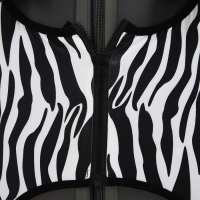 Чехол на чемодан L, цвет белый/чёрный