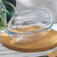 Утятница овальная из жаропрочного стекла Borcam, 2 л, с крышкой-формой для запекания Утятница овальная из жаропрочного стекла Borcam, 2 л, с крышкой-формой для запекания