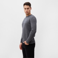 Джемпер мужской, цвет тёмно-серый, размер 48