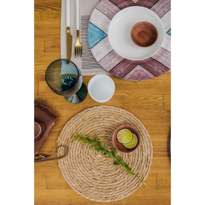 Салфетка сервировочная на стол &laquo;Жгут&raquo;, d=30&times;0,5 см