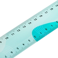 Линейка 30 см СТАММ "Океан", пластиковая, европодвес Линейка 30 см СТАММ "Океан", пластиковая, европодвес