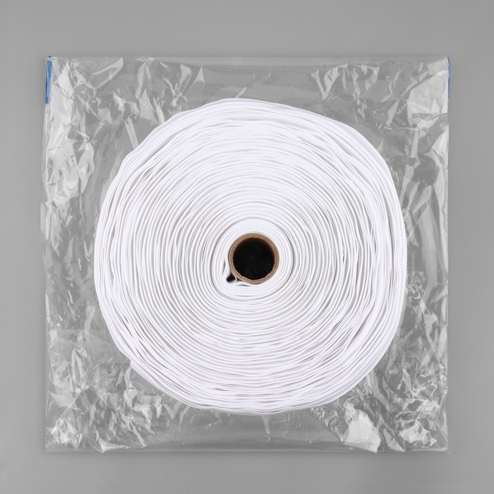 Шторная лента, матовая, 6 см, 50 &plusmn; 1 м, цвет белый