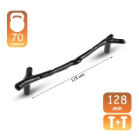 Ручка-скоба CAPPIO  "Ветка" RSC009, м/о 128 мм, цвет черный