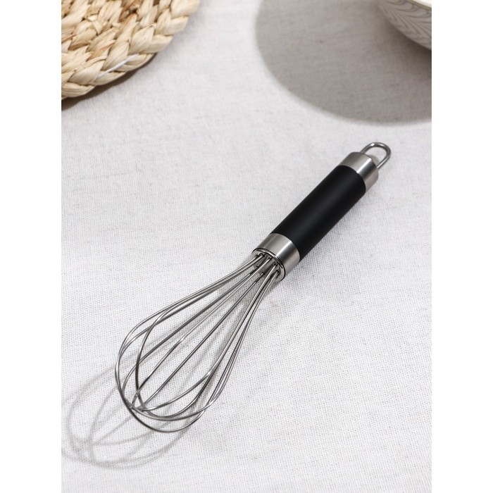 Венчик для взбивания Доляна Venus, 21 см, цвет чёрный