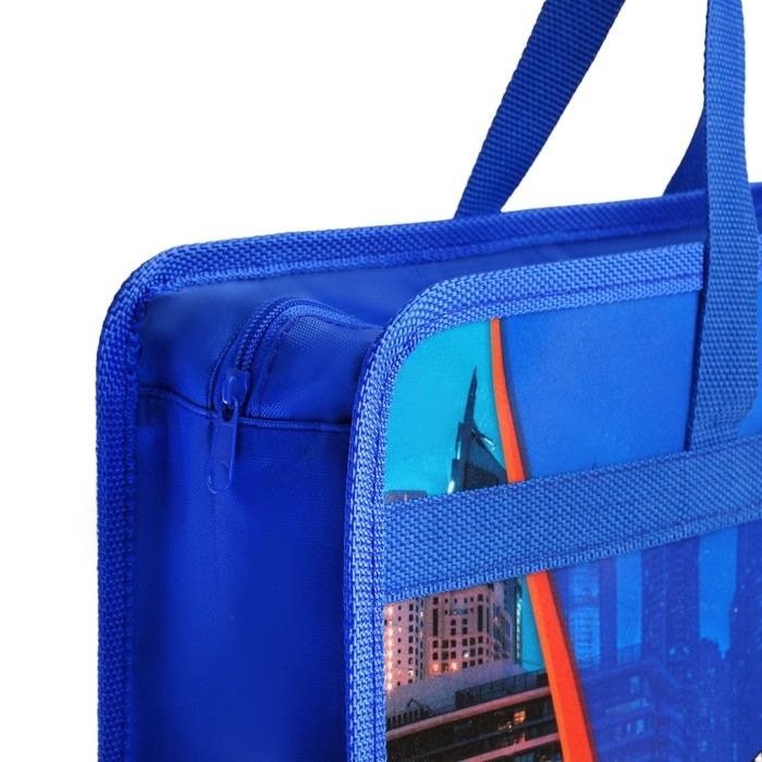 Папка с ручками пластиковая А4, 37 х 22 х 5 см Папка с ручками пластиковая А4, 37 х 22 х 5 см "Машина красная"