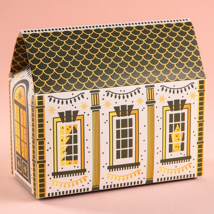 Подарочный набор новогодний &laquo;Почта&raquo;: чай, печенье, конфеты