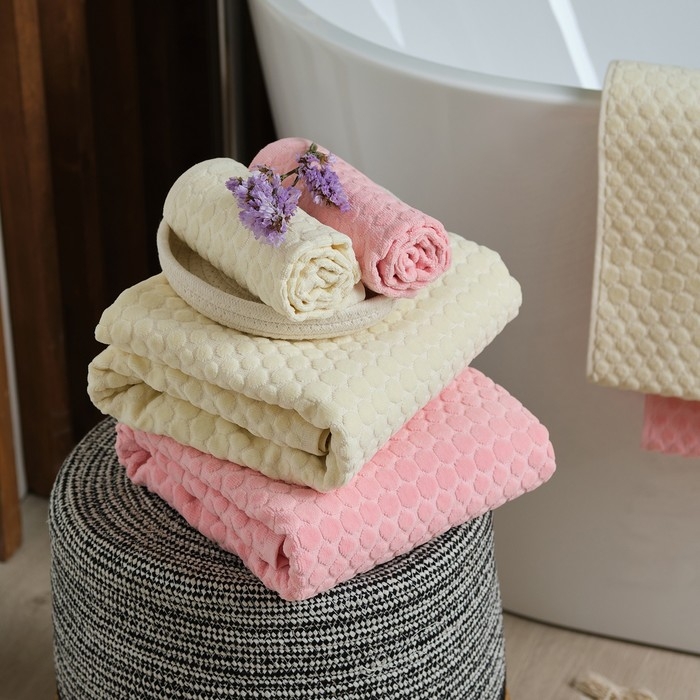 Полотенце махровое LoveLife &laquo;Комфорт&raquo; 50х90 см, розовый, 100% хлопок, 500 гр/м2