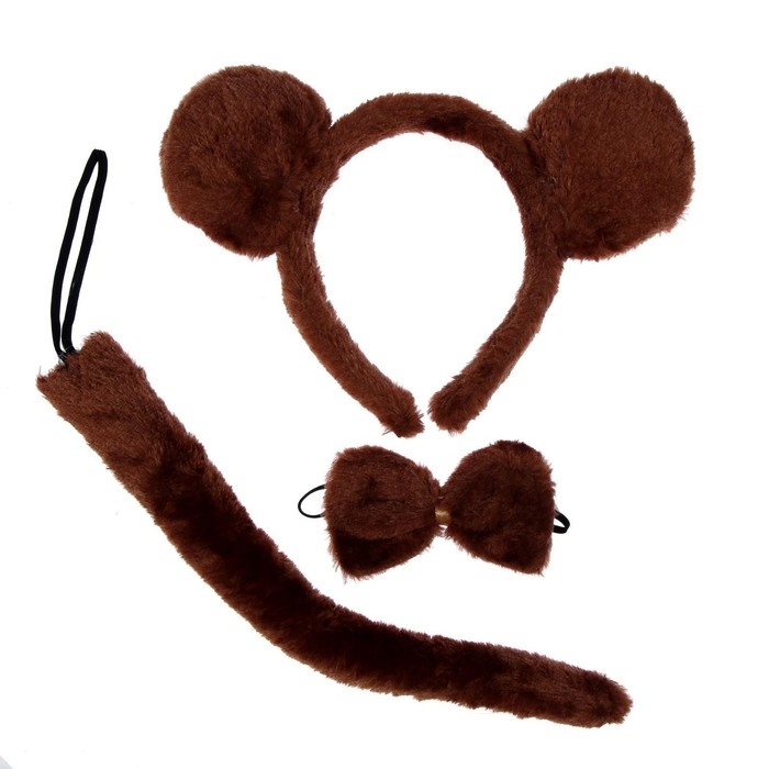 Карнавальный набор «Обезьяна», ободок, хвост, бабочка Карнавальный набор «Обезьяна», ободок, хвост, бабочка