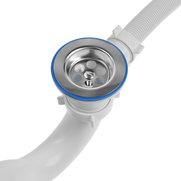 Сифон для ванны ORIO А-40089, 1 1/2 х 40 мм, с переливом, с гофрой 40х40/50 мм Сифон для ванны ORIO А-40089, 1 1/2 х 40 мм, с переливом, с гофрой 40х40/50 мм