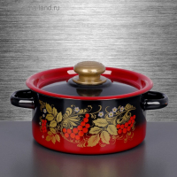 Кастрюля эмалированная, 2 л, ручка МИКС Кастрюля эмалированная, 2 л, ручка МИКС