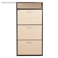 Обувница Приветливая-1, 600х222х1232, Венге темный/Венге светлый