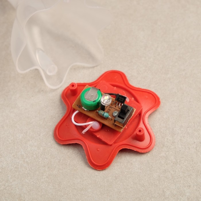 Садовый светильник на солнечной батарее «Цветок красный», 6 × 29 × 6 см, 1 LED, свечение белое Садовый светильник на солнечной батарее «Цветок красный», 6 × 29 × 6 см, 1 LED, свечение белое