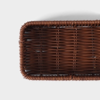 Корзинка для подачи Доляна &laquo;Огайо&raquo; 27&times;10&times;5 см, прямоугольная, цвет коричневый