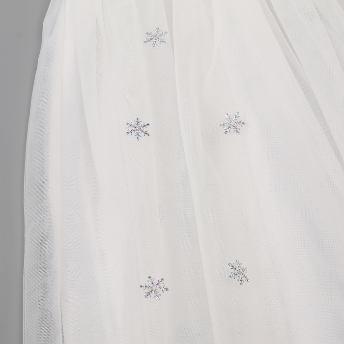 Карнавальный набор &laquo;Яркая снежинка&raquo;, платье, ободок, рост 116-122 см