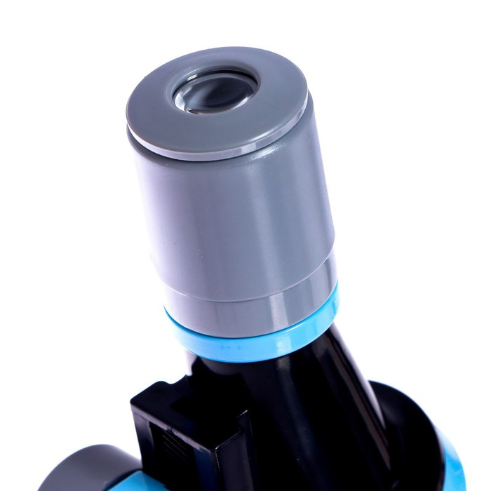 Микроскоп детский &laquo;Юный ботаник&raquo; кратность х100, х400, х1200, голубой, подсветка