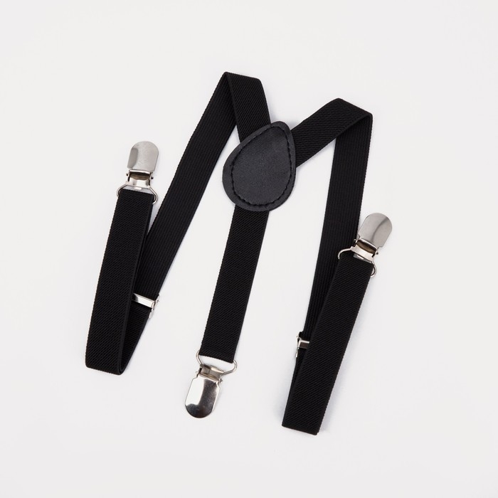 Подтяжки детские, ширина 2 см, цвет чёрный Подтяжки детские, ширина 2 см, цвет чёрный