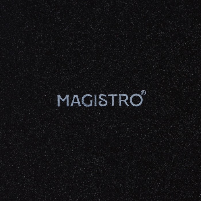 Набор тарелок фарфоровых Magistro Carbon, 21&times;18,5см, цвет чёрный
