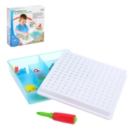 Конструктор &laquo;Болтовая мозаика: Транспорт&raquo;, с отвёрткой и основанием, 96 деталей