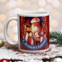 Кружка &laquo;С Новым Годом!&raquo; Дед Мороз, Снегурочка, 320 мл