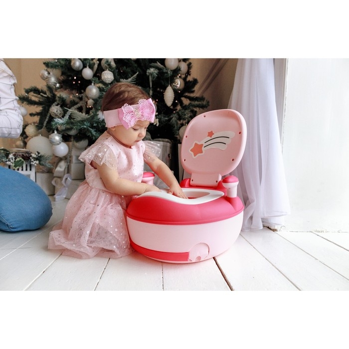 Горшок детский &laquo;Звезда&raquo;, цвет розовый