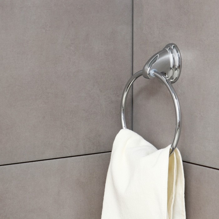 Держатель для полотенец одинарный, кольцо Accoona A11108, цвет хром Держатель для полотенец одинарный, кольцо Accoona A11108, цвет хром