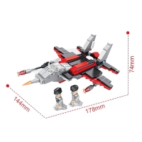 Конструктор Военные &laquo;Истребитель&raquo;, 3 в 1, 181 деталь