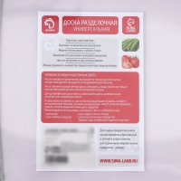 Доска разделочная пластиковая Доляна &laquo;Гранит&raquo;, прямоугольная, 30&times;20 см, цвет серый