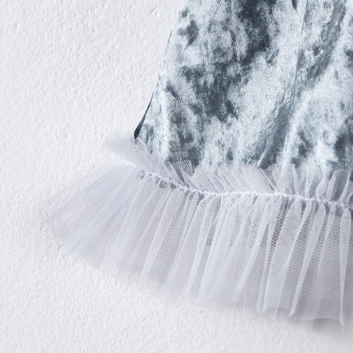 Платье для девочки нарядное KAFTAN "Куколка", серо-голубой, рост 122-128, р.34