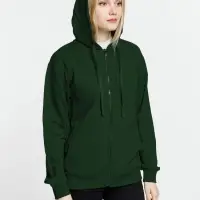 Толстовка на молнии с капюшоном Siverga 2.0, темно-зеленая, размер 4XL
