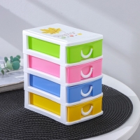 Мини - комод для мелочей 4 секции «Радуга», 13×9×14,5 см, цвет МИКС Мини - комод для мелочей 4 секции «Радуга», 13×9×14,5 см, цвет МИКС