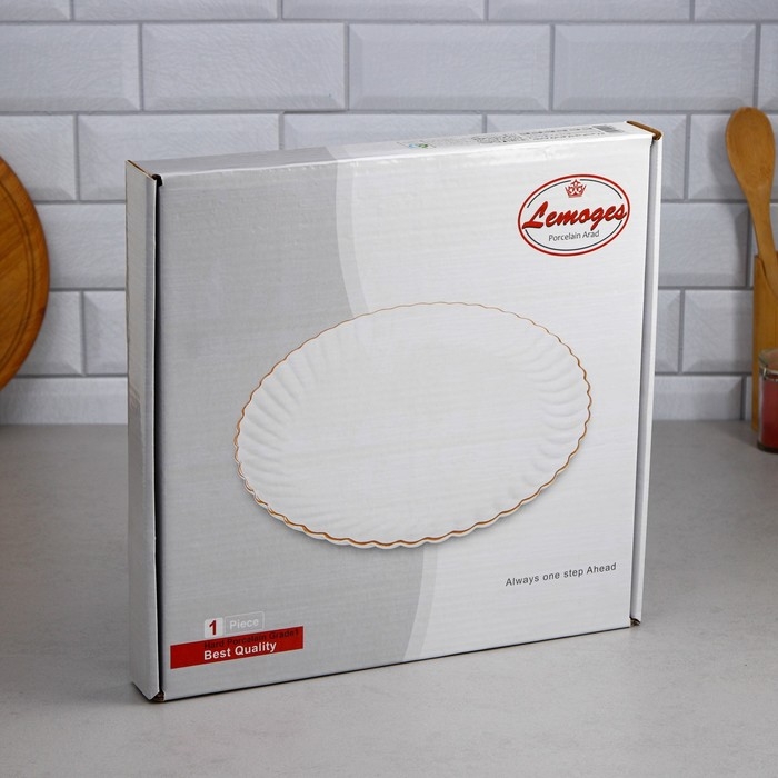 Блюдо «Карина», 36 см, круглое, фарфор, Иран Блюдо «Карина», 36 см, круглое, фарфор, Иран