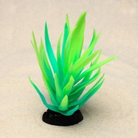 Растение искусственное аквариумное, светящееся, 20 см, зелёное Растение искусственное аквариумное, светящееся, 20 см, зелёное