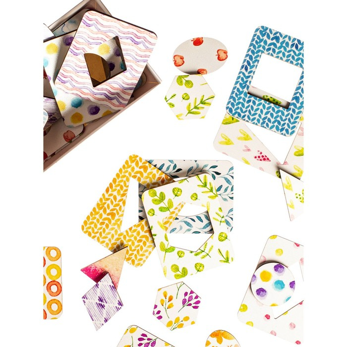 Доски Сегена &laquo;Фигуры -2&raquo;, набор 18 шт., размер досочки: 6,6 &times; 8,5 см