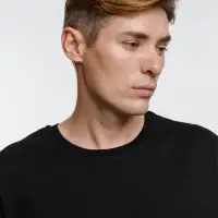 Футболка оверсайз унисекс Base Space, черная, размер M/L