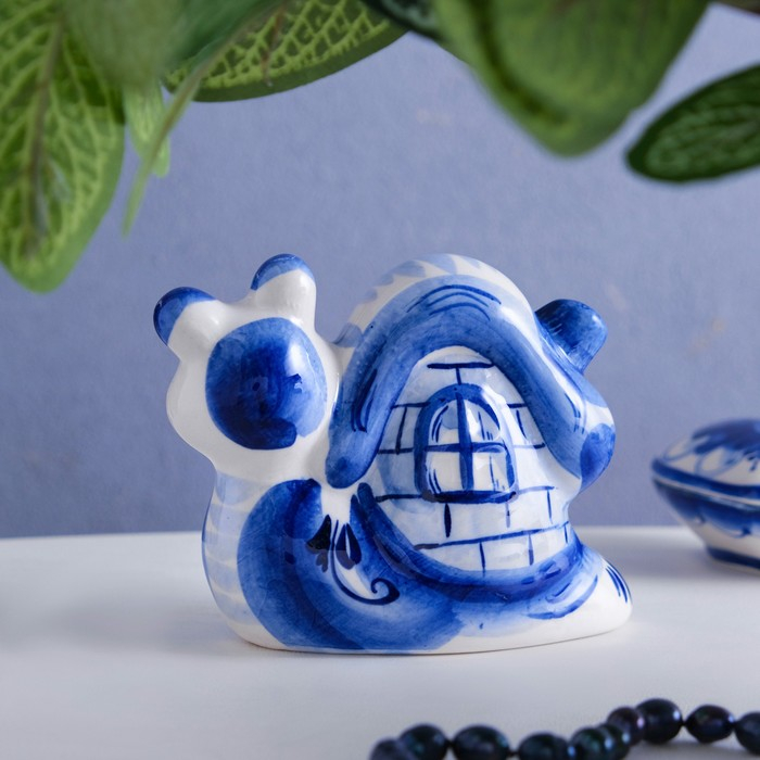 Сувенир &laquo;Улитка с домиком&raquo;, 9 см, гжель