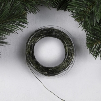 Гирлянда «Нить» 50 м роса, IP44, зелёная нить, 500 LED, свечение белое, 8 режимов, 31 В Гирлянда «Нить» 50 м роса, IP44, зелёная нить, 500 LED, свечение белое, 8 режимов, 31 В