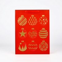 Пакет подарочный новогодний ламинированный «Шары», L 31 х 40 х 11.5 см Пакет подарочный новогодний ламинированный «Шары», L 31 х 40 х 11.5 см