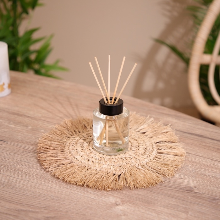 Коврик плетёный круглый 25х25 см, сизаль Коврик плетёный круглый 25х25 см, сизаль