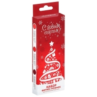 Новый год. Набор фитнес-резинок ONLYTOP &laquo;НГ&raquo;: нагрузка 10, 14, 22 кг, 3 шт., 30х5 см