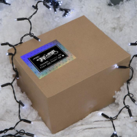 Гирлянда &laquo;Занавес&raquo; 2 &times; 6 м, IP65, УМС, тёмная нить, 1440 LED, свечение белое, 220 В