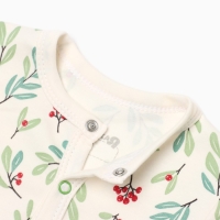 Комбинезон Крошка Я "Christmas", рост 68-74 см, молочный