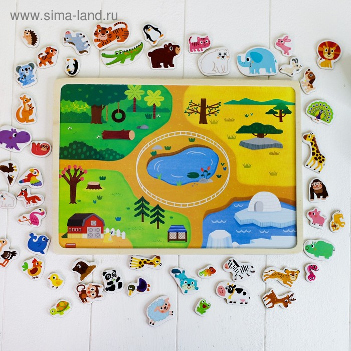 Конструктор магнитный &laquo;Зоопарк&raquo;